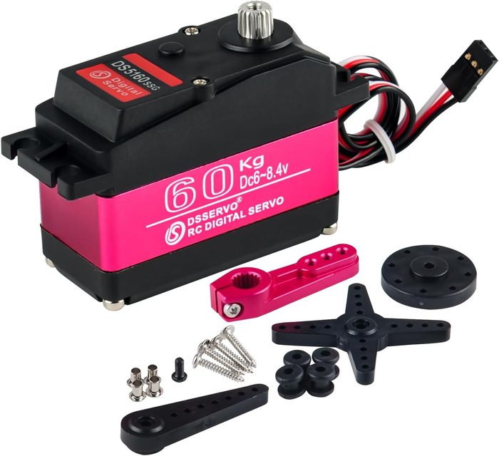 Servo motor with built-in drive/controls