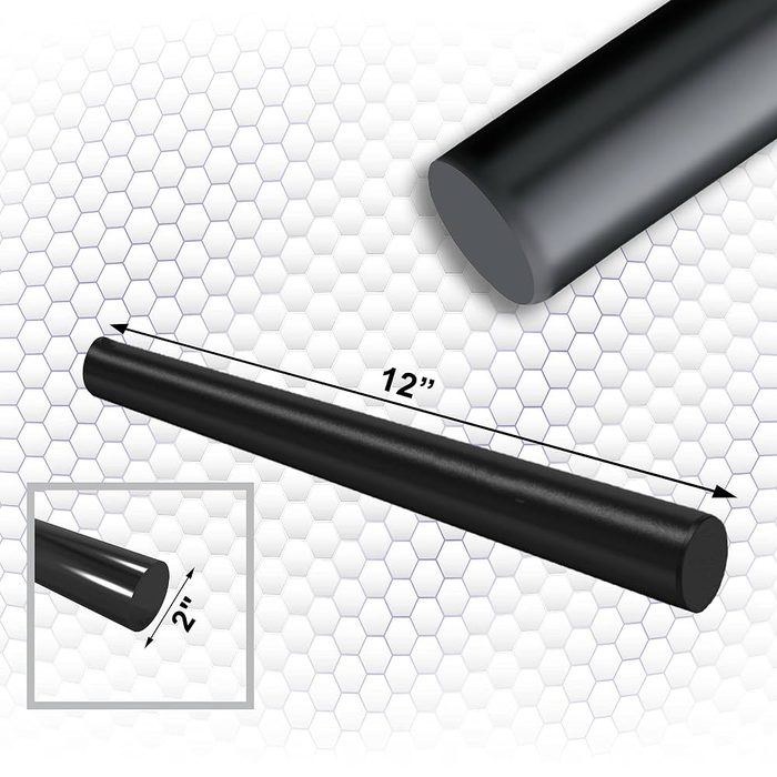 Delrin Acetal Rod, Black
