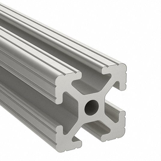T-Slotted Extrusion, 10S, 97 in Length x 1 in Height