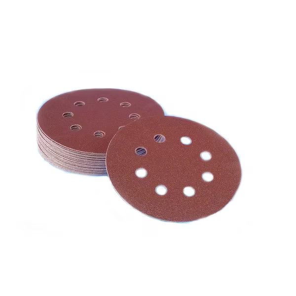 8-Hole Premium Heavy F-Weight Aluminum Oxide Hook and Loop Sanding Discs