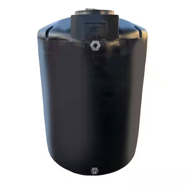 200 Gal. Black Vertical Water Storage Tank