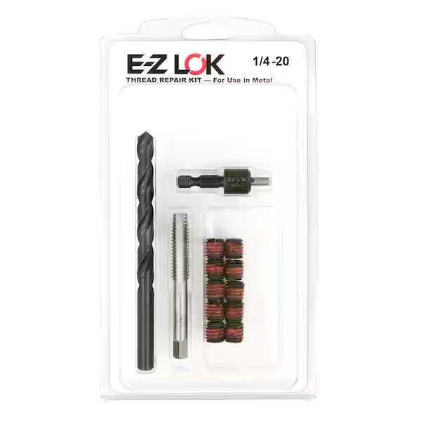 Repair Kit for Threads in Metal - 1/4-20 Steel Inserts