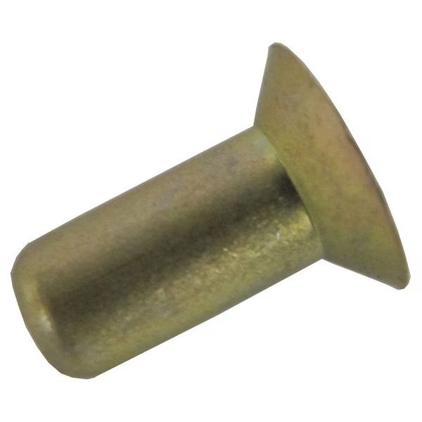 Solid Rivet Round Head, 0.125 in Dia., 0.25 in L