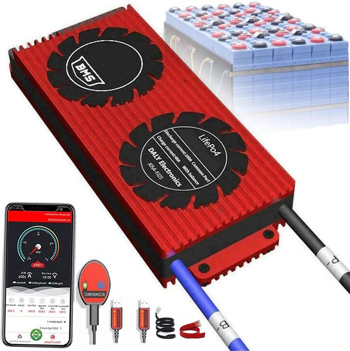 4-20s Solar LiFePO4 Smart BMS with Bluetooth & Separate Port