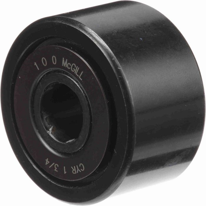 Cam Yoke Roller: Crowned, 0.5" Bore Dia, 1-3/4" Roller Dia, 1" Roller