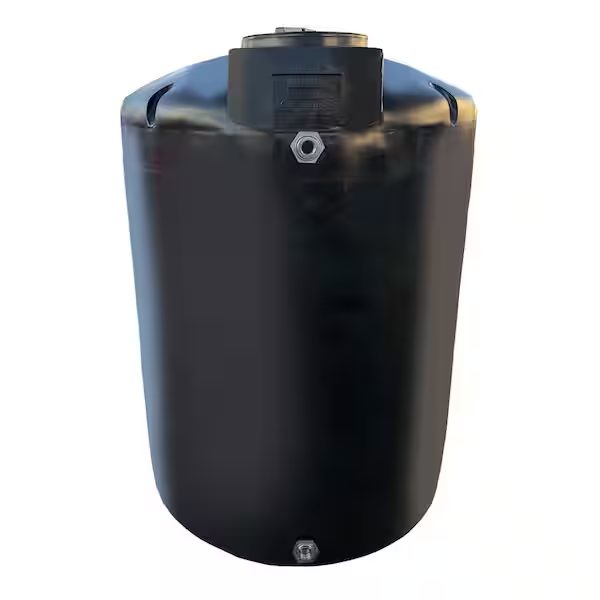 500 Gal. Black Vertical Water Storage Tank