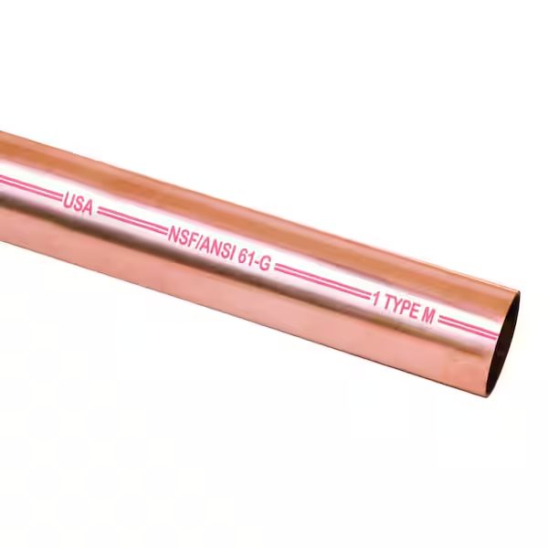 1/2 in. x 10 ft. Copper Type M Hard Temper Straight Pipe