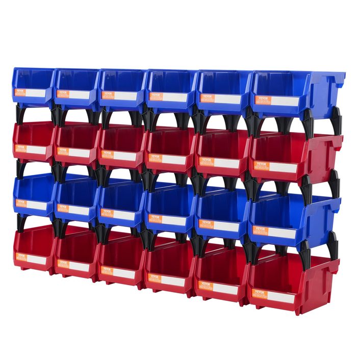 Heavy Duty Strong Stackable Plastic Storage Bins Container Tray